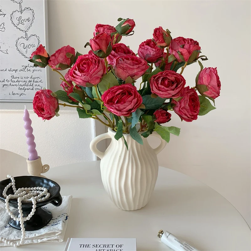 Faux Floral Rose Stiel
