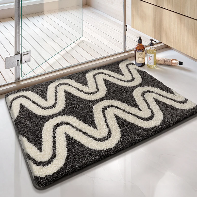 Absorbierender geometrischer Muster-Badematte