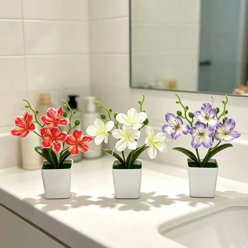Realistische Blumenanordnung