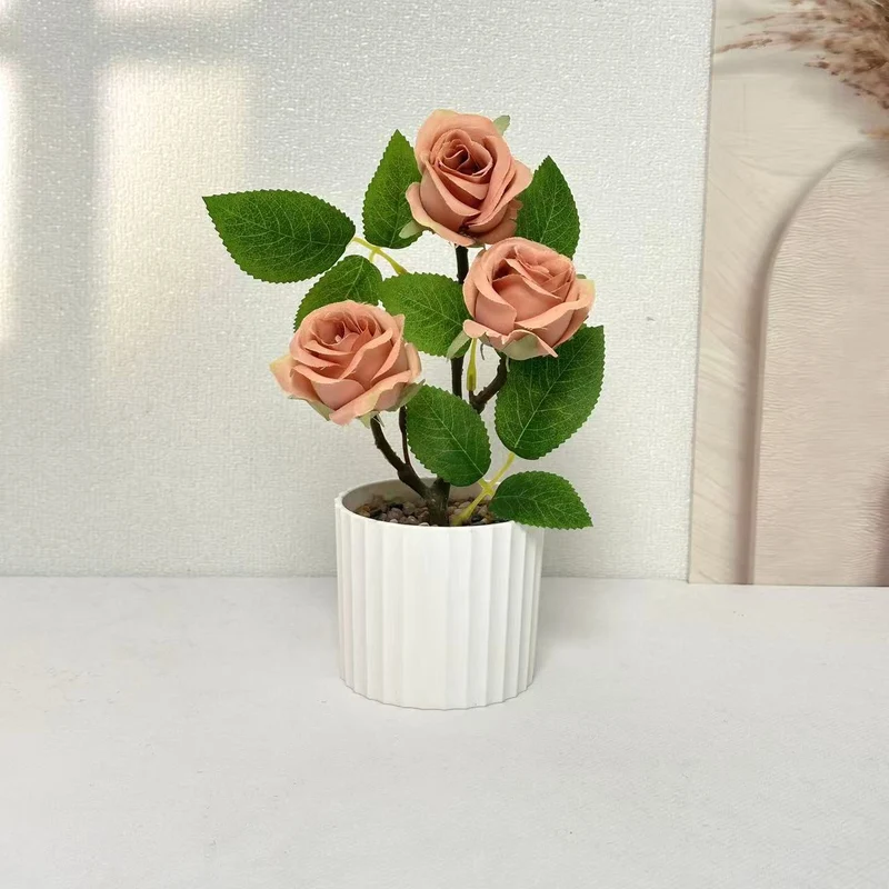 Realistische Künstliche Rosen Pflanzenarrangement