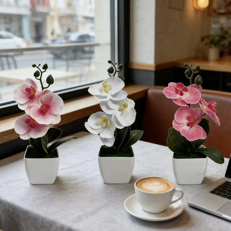 Realistische Künstliche Orchideenarrangement