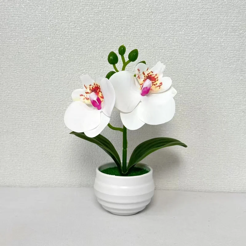 Realistische künstliche Orchideenpflanzenarrangement für die Home-Dekoration