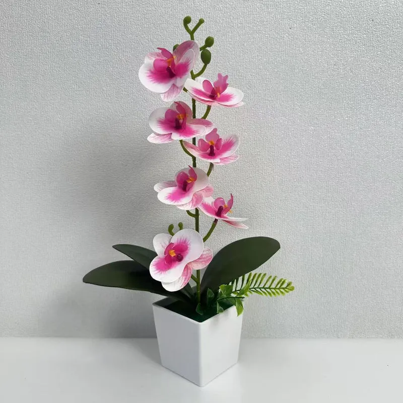 Realistische künstliche Orchideenblütenarrangement für die Innenausstellung