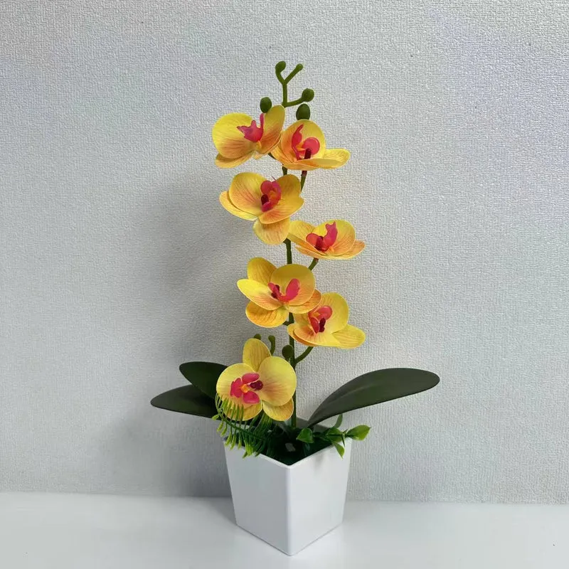 Realistische künstliche Orchideenblütenarrangement für die Innenausstellung
