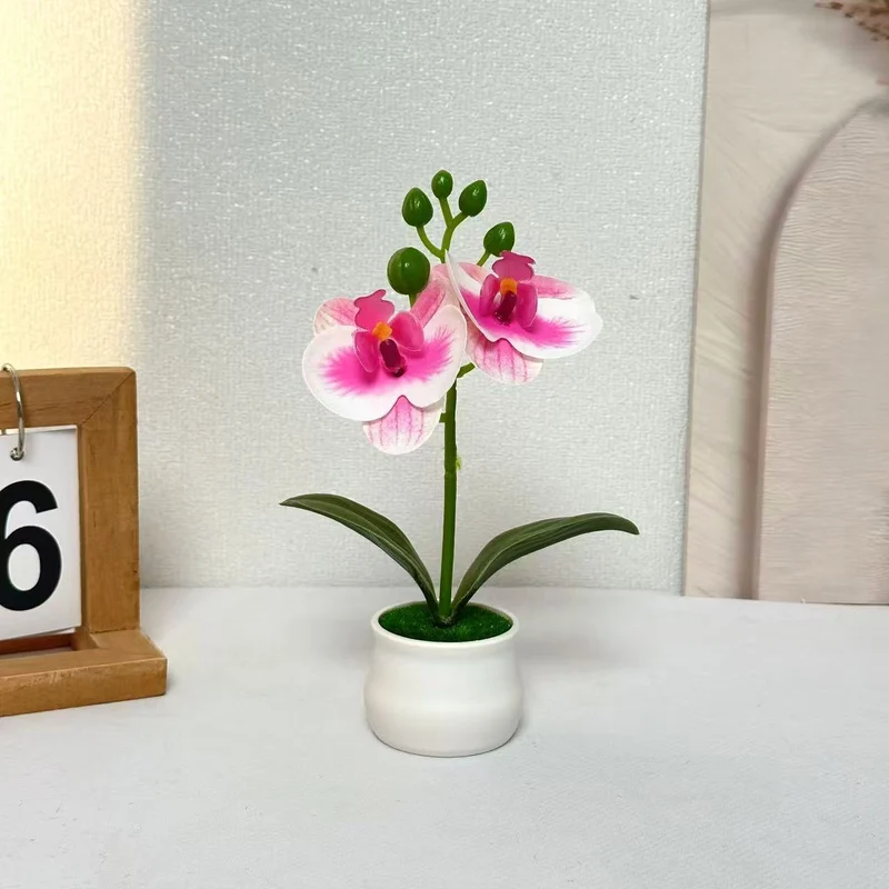 Realistische Künstliche Orchideen Blumenarrangement für Wohnkultur