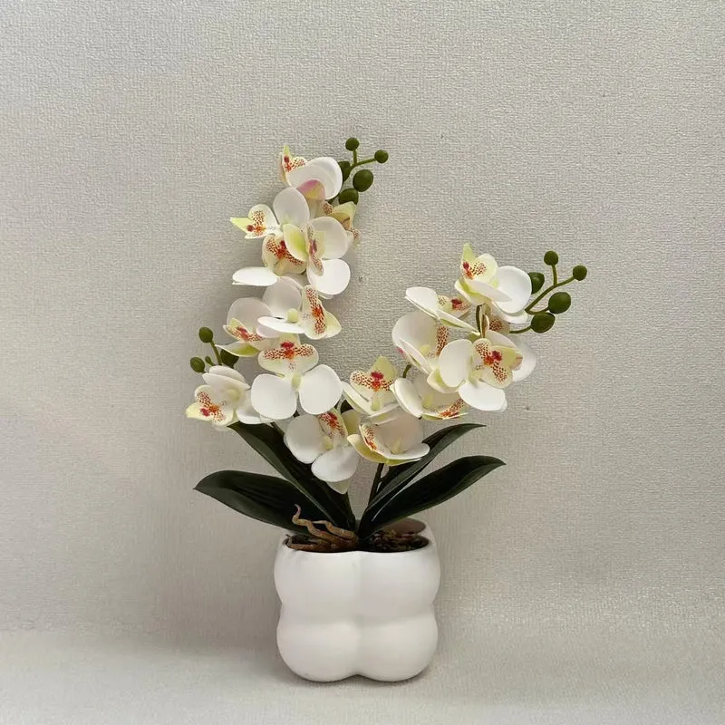 Lebensechte Orchideen Tischmittelstück
