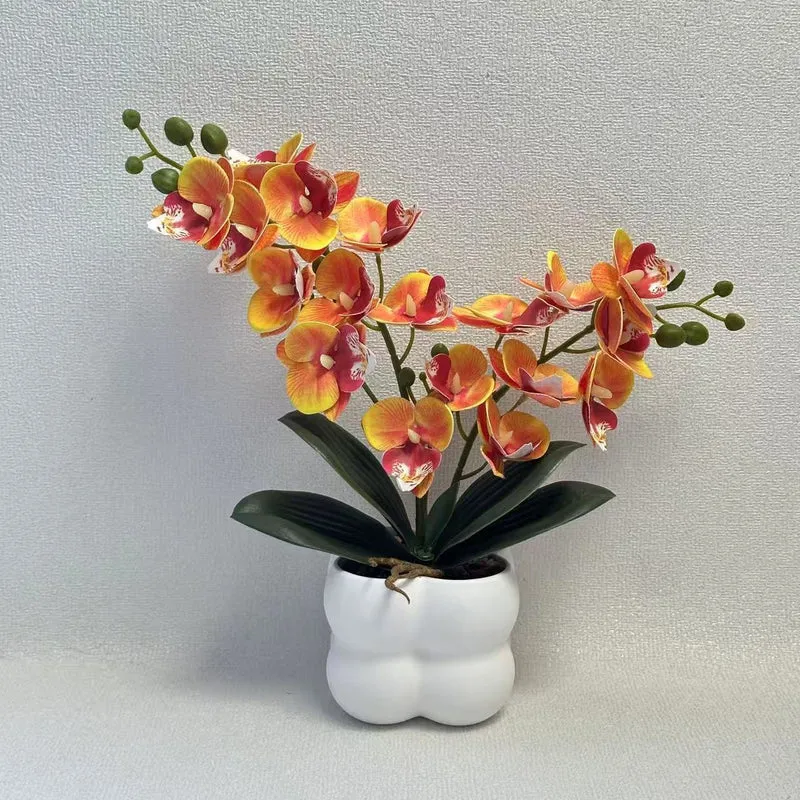 Lebensechte Orchideen Tischmittelstück