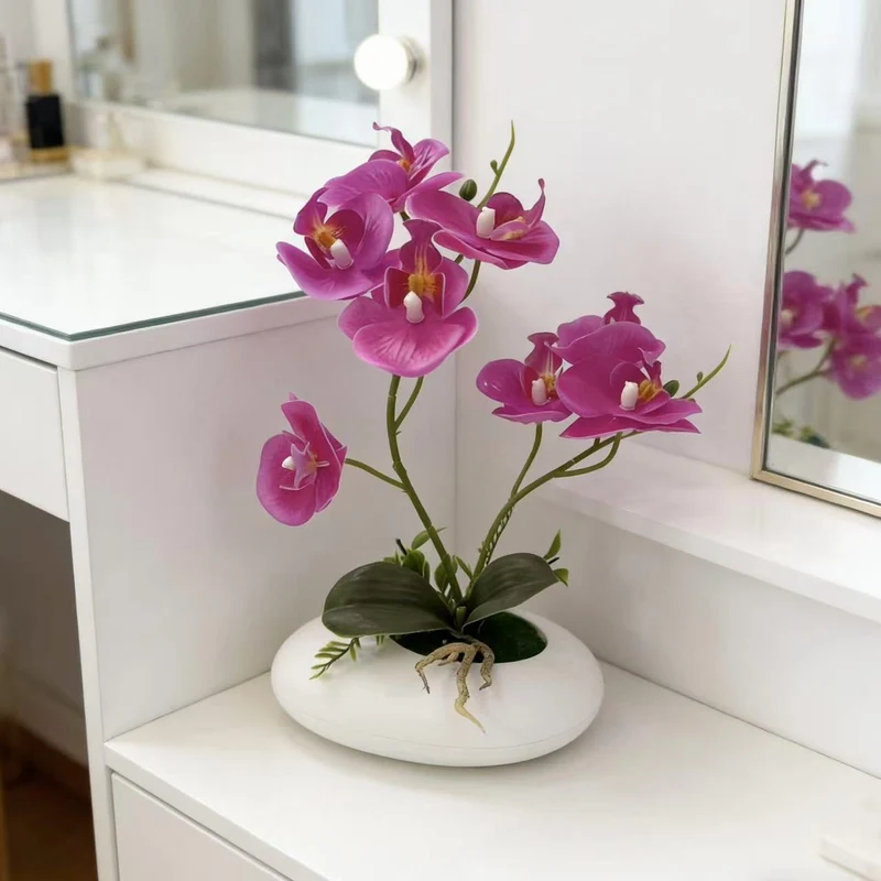 Lebensechte Orchideenblumenarrangement 1790480790