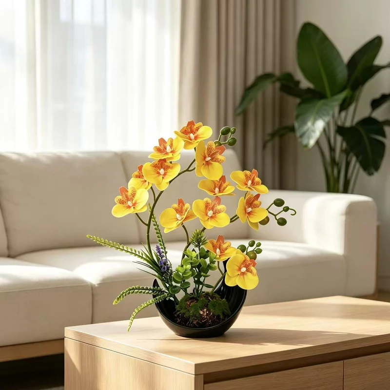 Naturgetreues Orchideenarrangement