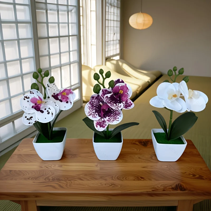 Lebensechte florale Orchideen-Darstellung für die Inneneinrichtung