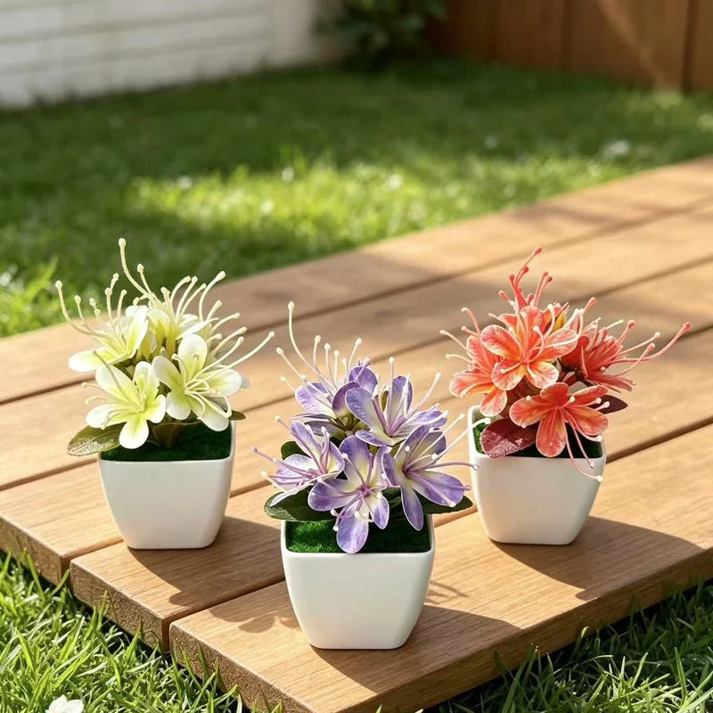 Lebensechte florale Tischmitte für die innere Wohnkultur