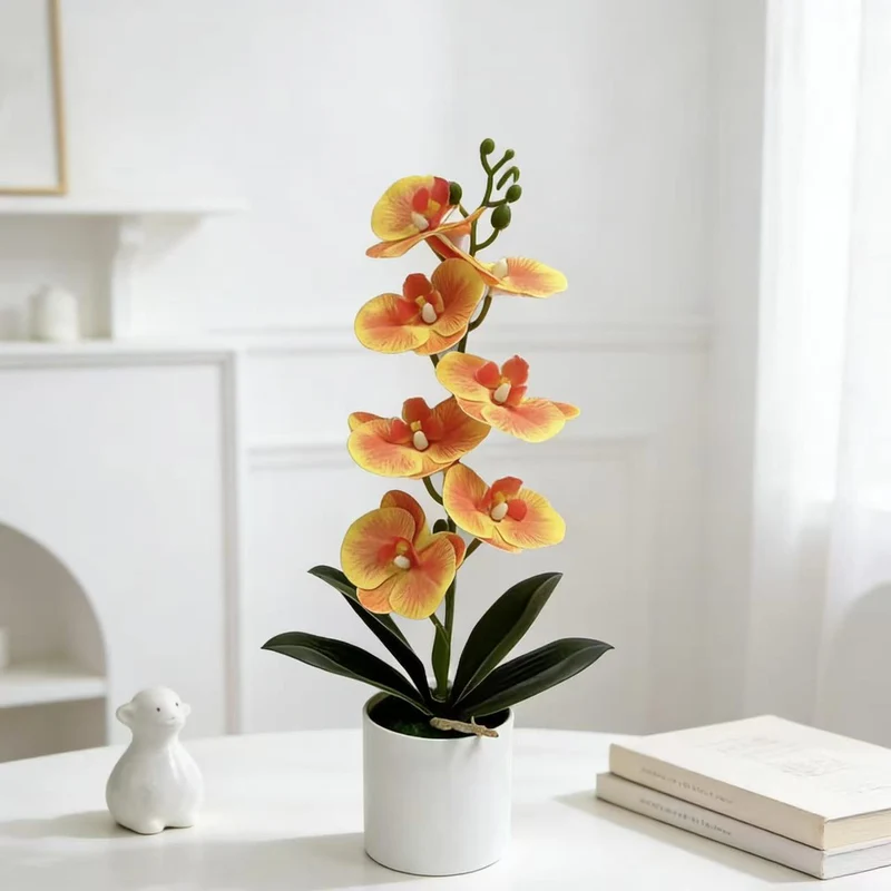 Lebensechte Dekorative Orchideenpflanze für die Innendekoration