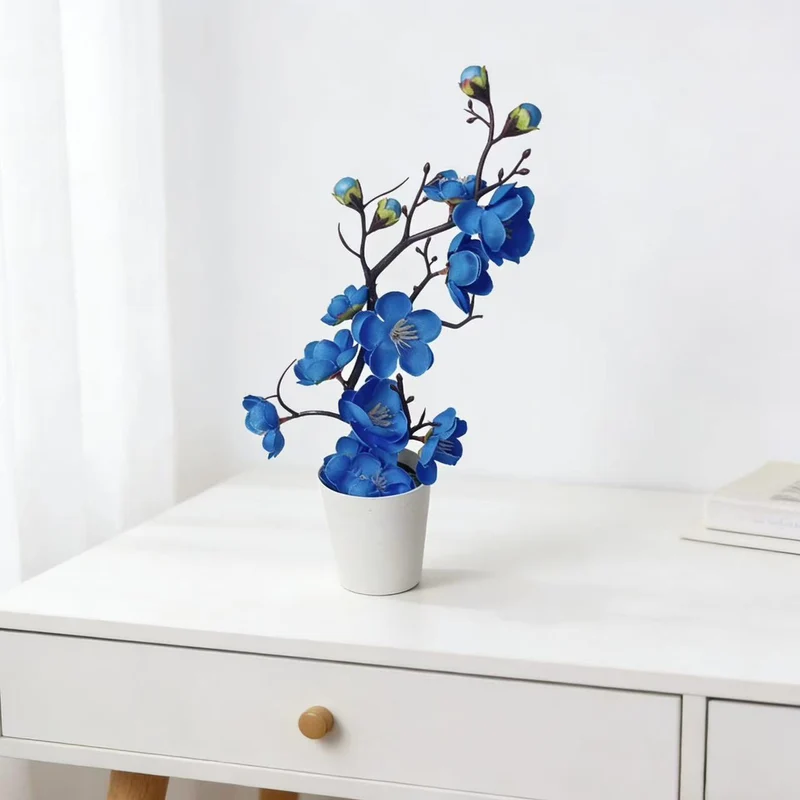 Lebensechte blühende künstliche Orchideenarrangement