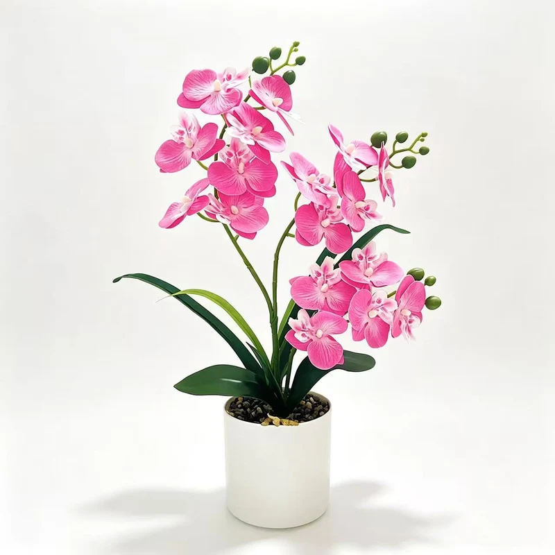 Lebensechte Künstliche Orchideen Pflanze Arrangement für Dekorative Dekoration