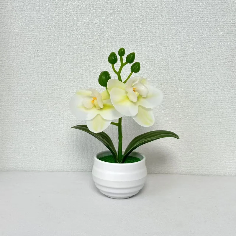 Lebensechte künstliche Orchideenpflanzenanordnung für die Innendekoration