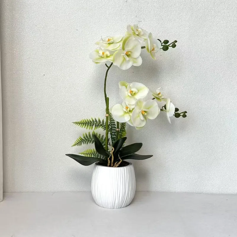 Faux Orchideenpflanzenarrangement für die Wohnkultur