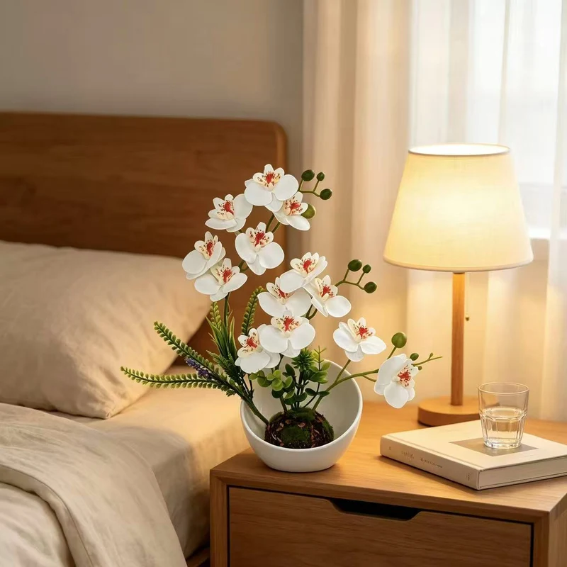 Faux-Orchidee Blumenarrangement für die Wohnungsdekoration
