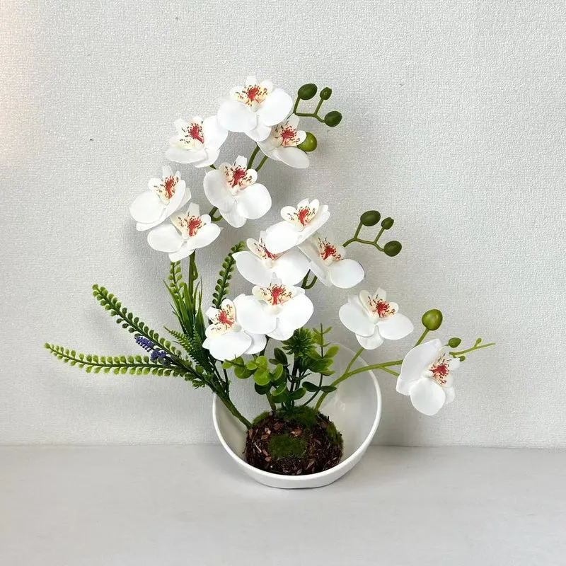 Faux-Orchidee Blumenarrangement für die Wohnungsdekoration