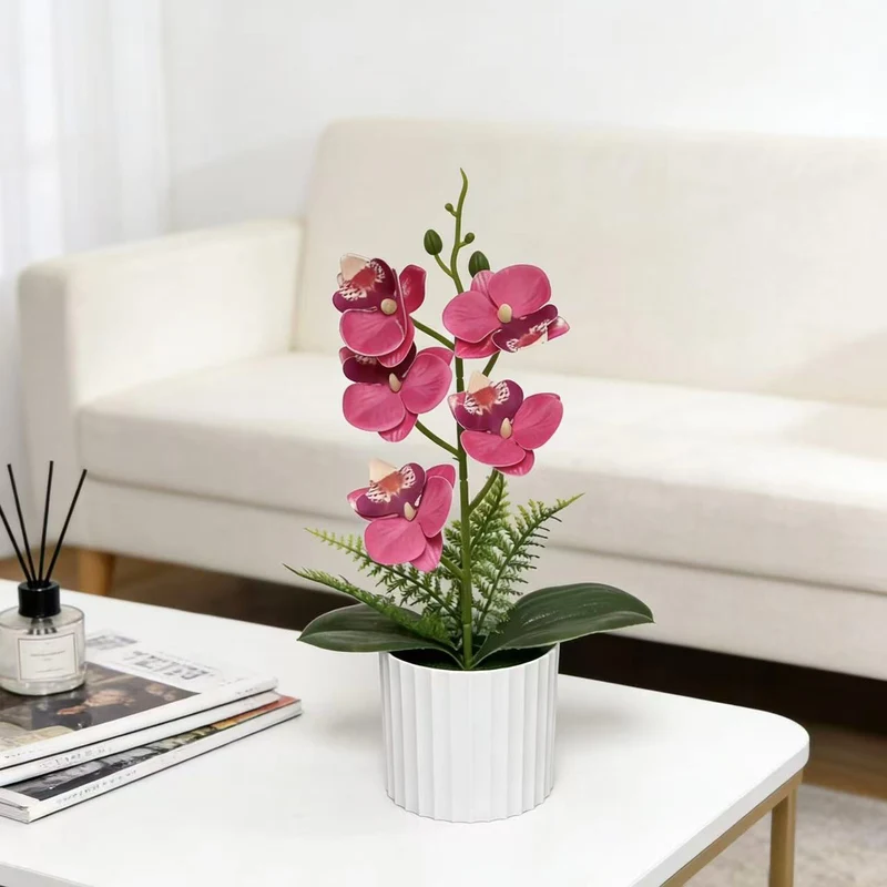 Faux Orchideen Arrangement für Innendekoration zuhause