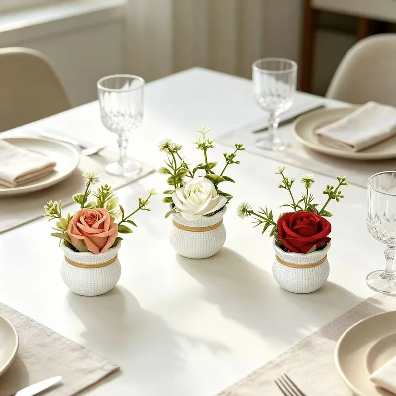 Faux Floral Tischmittelstück