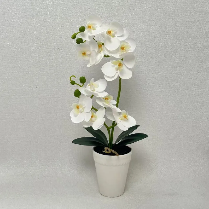 Elegante Kunst-Orchideenpflanze Anzeige