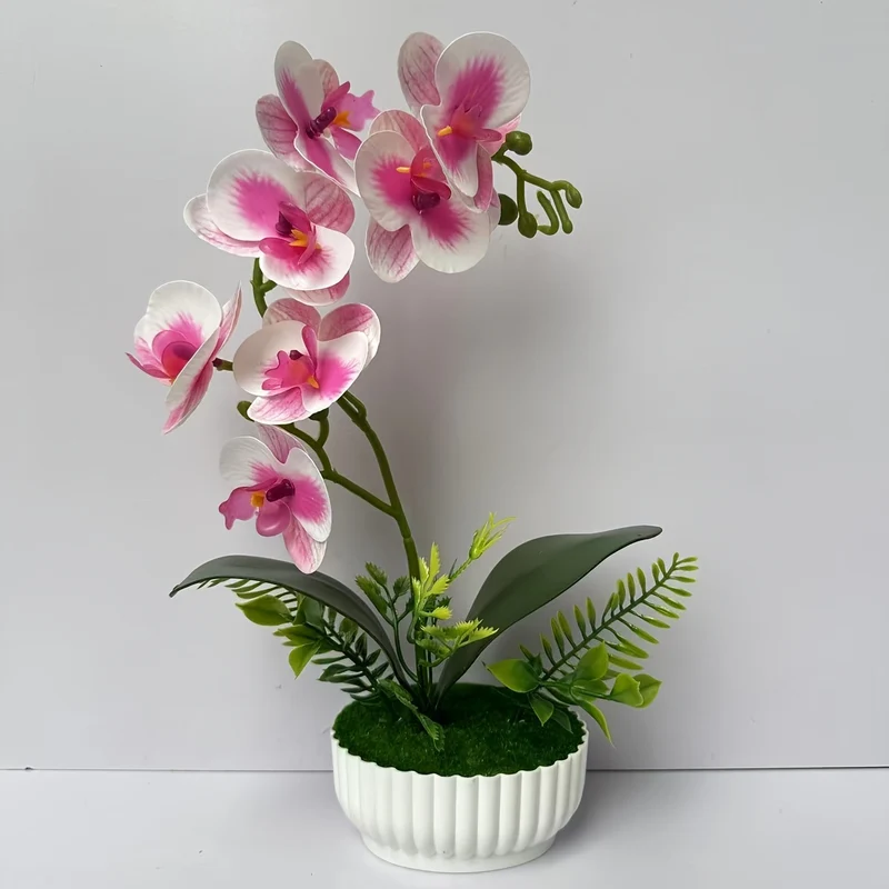 Elegante Faux-Orchideen-Anordnung für die Innendekoration