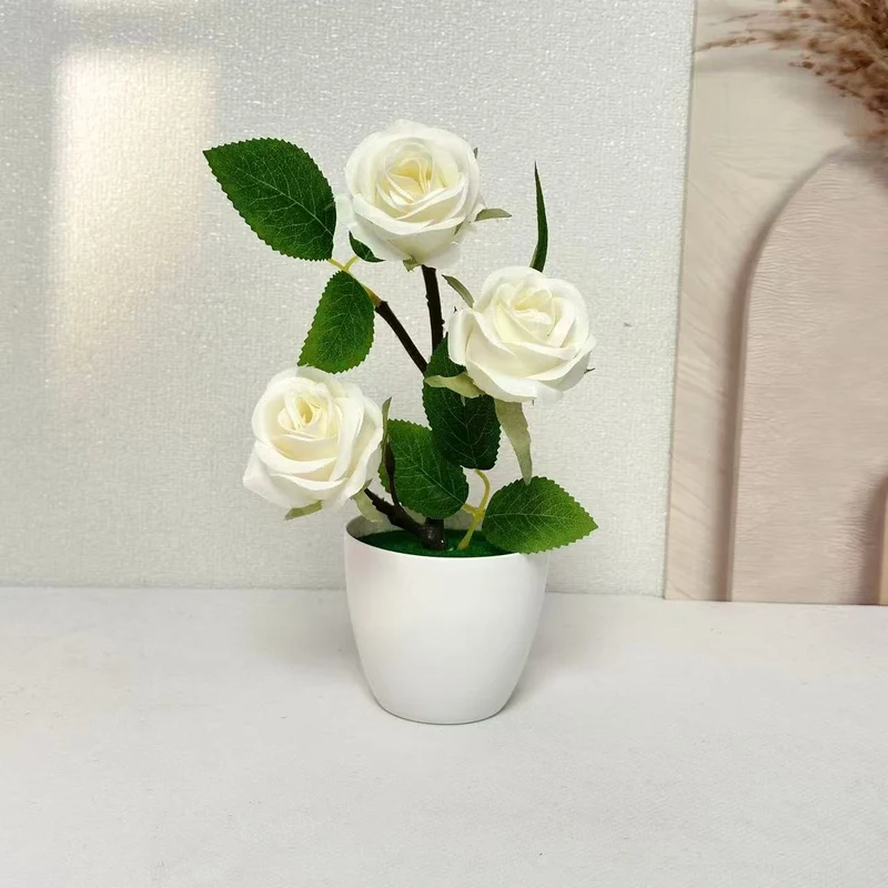 Elegante Künstliche Rosenpflanzenanordnung für die Wohnkultur