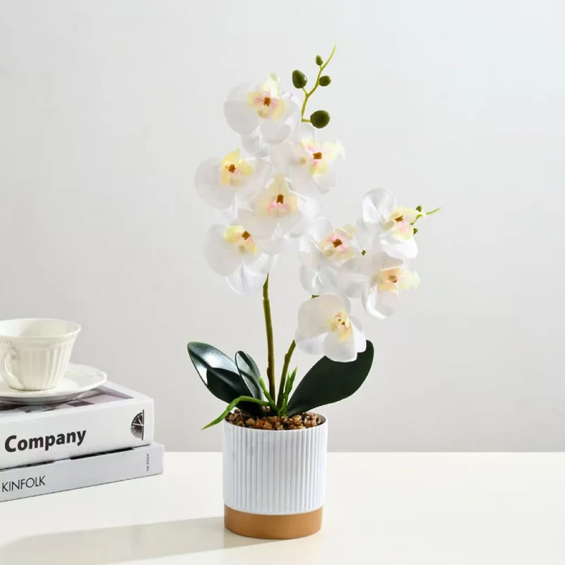 Elegante künstliche pinke Orchideenpflanze für Home Decor