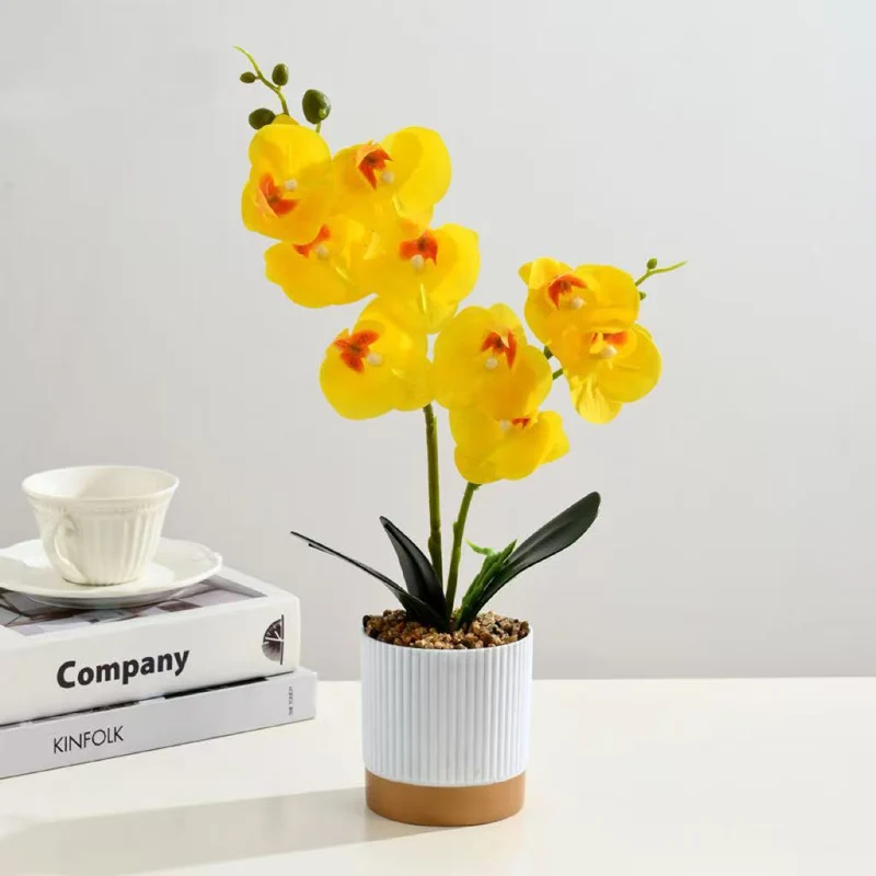 Elegante künstliche pinke Orchideenpflanze für Home Decor