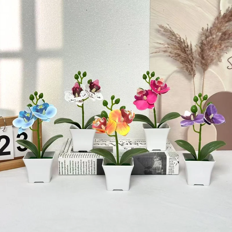 Elegante künstliche Orchideenpflanze für die Innenraumdekoration