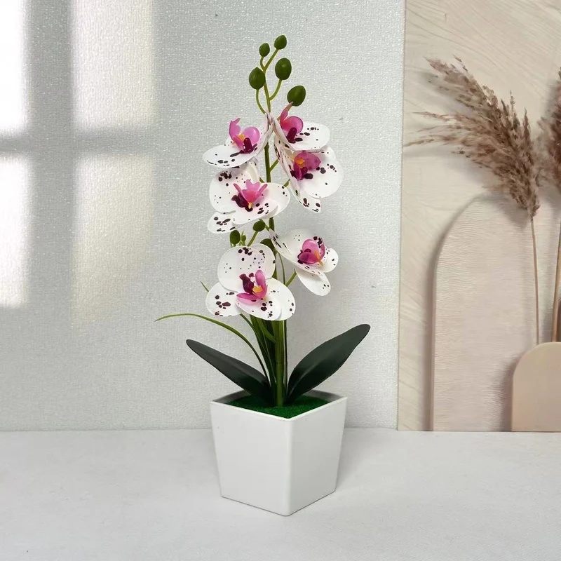 Elegante künstliche Orchideenpflanze für Tischdekoration Zuhause