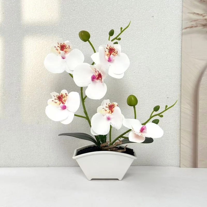 Elegante künstliche Orchideenpflanze für die Wohnkultur drinnen