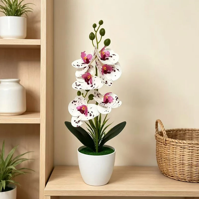Elegante künstliche Orchideenpflanze für die Wohnkultur