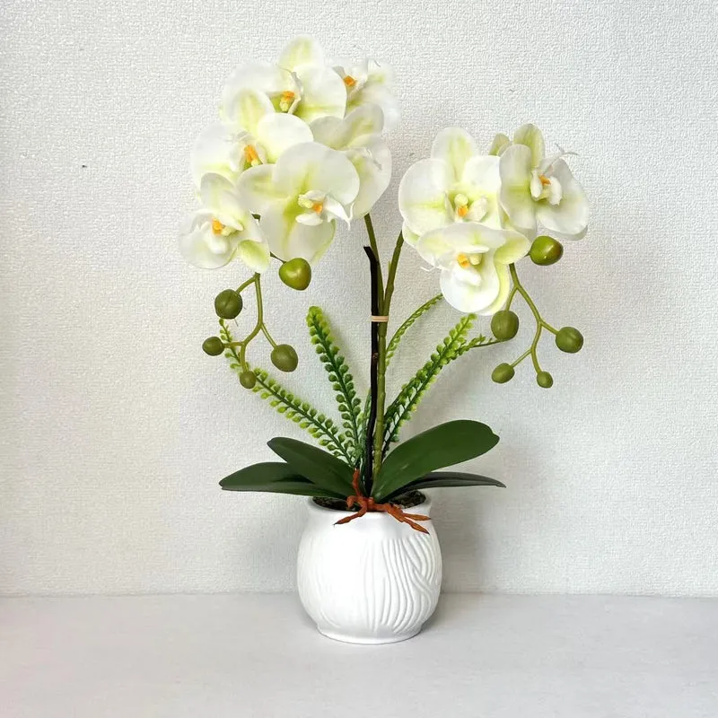 Elegante Künstliche Orchideenpflanzenanordnung für die Wohnraumdekoration