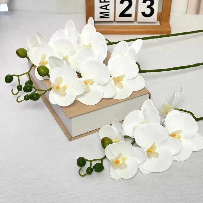 Elegante künstliche Orchideenarrangement für die Wohnkultur