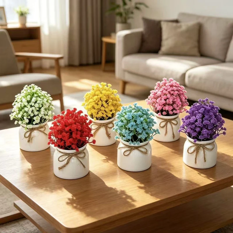 Elegante künstliche Blumenarrangements für die Wohnkultur