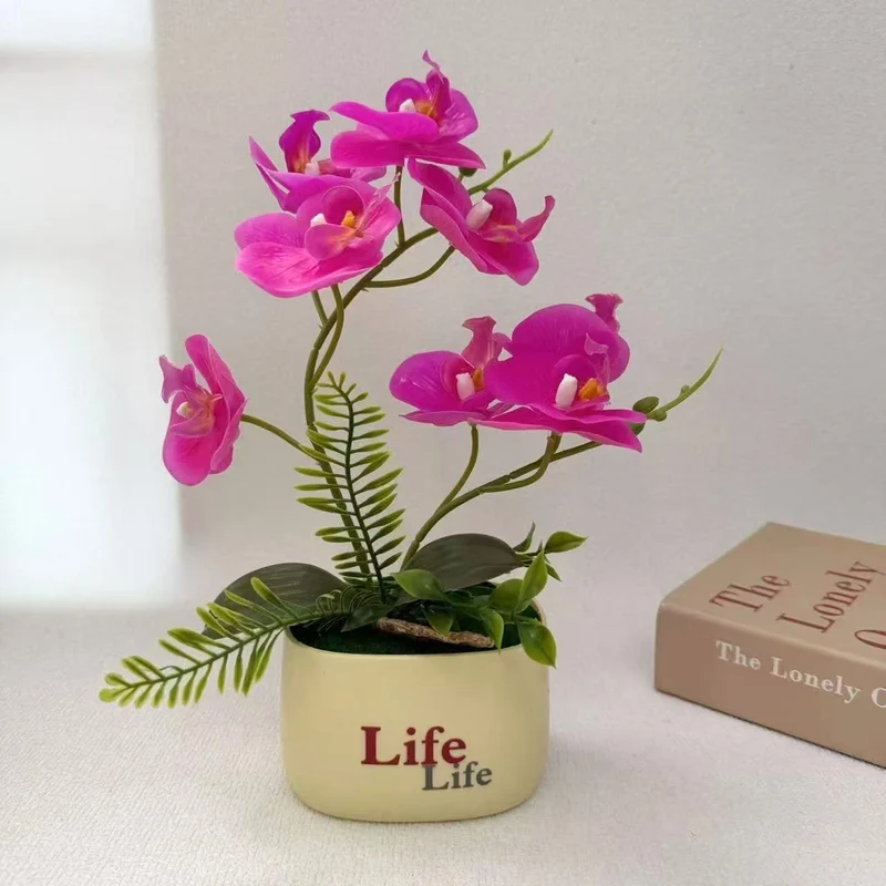 Dekorative gefälschte Orchideen-Pflanzenanordnung