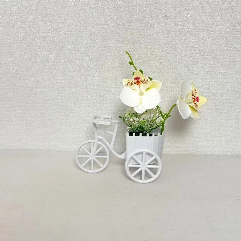 Dekorativer Fahrrad-Blumentopf für Garten Heim Anzeige