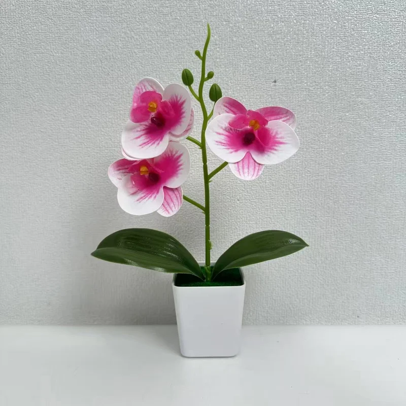 Dekorative künstliche Orchideenpflanze für die Wohnkultur展示