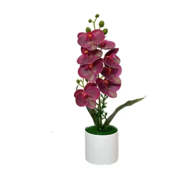 Dekorative künstliche Orchideenarrangement für Tischdeko