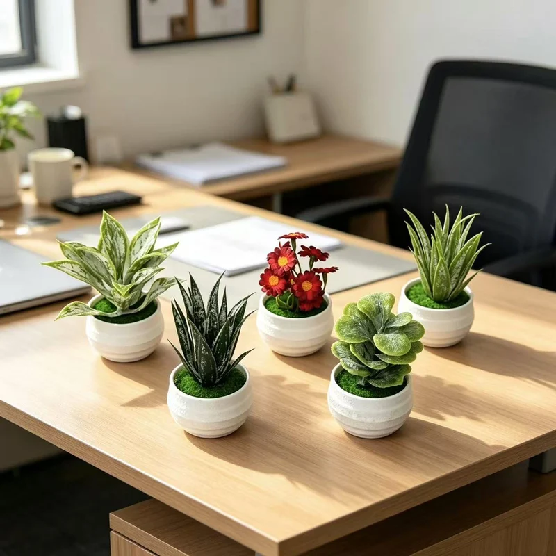 Künstliches Orchideen-Blumenarrangement für die Wohnraumausstellung