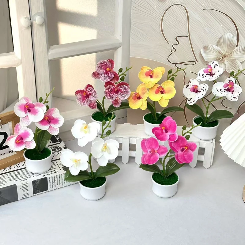 Künstliche Orchideenpflanze für die Innendekoration zu Hause und im Büro