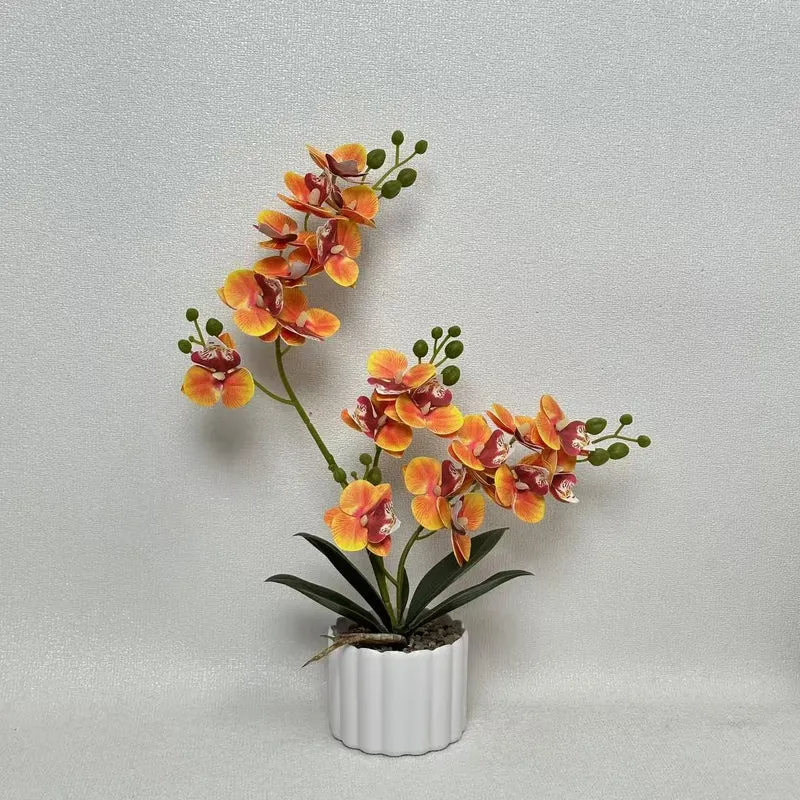 Künstliches Orchideenblumenarrangement für Wohnkultur und Innendekoration