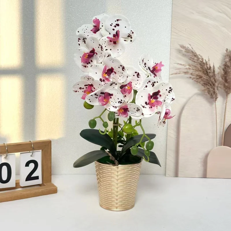 Künstliche Orchidee Florale Anzeige für Innenraumdeko