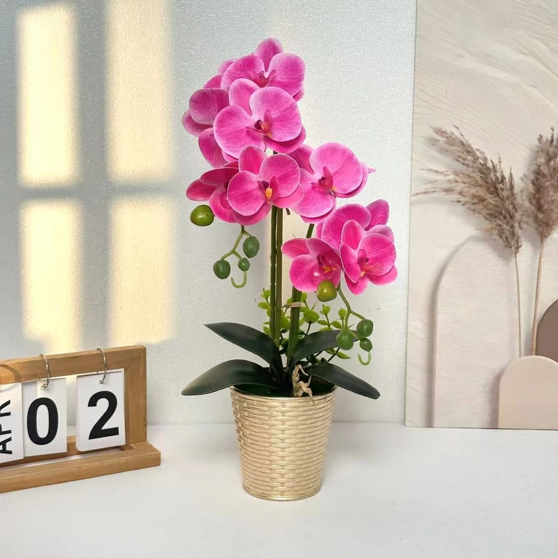 Künstliche Orchidee Florale Anzeige für Innenraumdeko