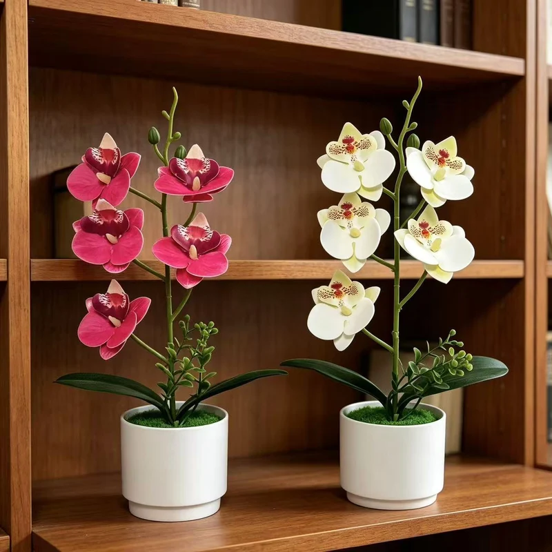 Künstliches Orchideen-Blumengesteck für Wohnkultur und Präsentation