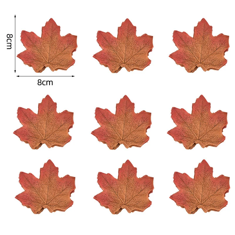 Künstliche Ahornblätter Tischdekoration aus flexiblem PU für herbstliche Gestecke