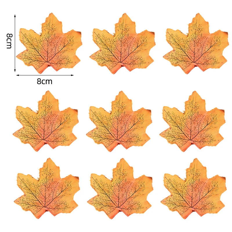 Künstliche Ahornblätter Tischdekoration aus flexiblem PU für herbstliche Gestecke
