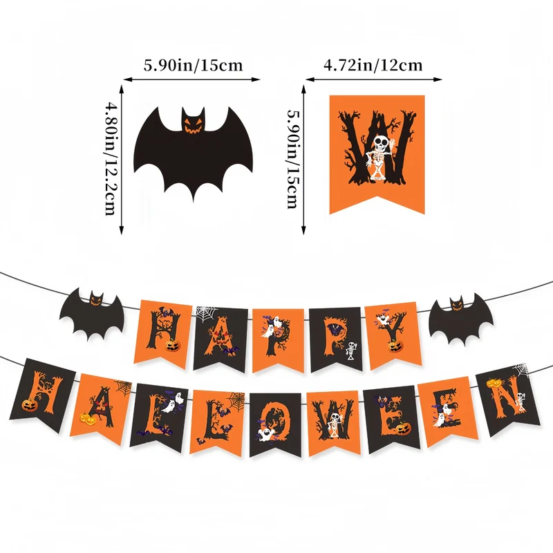 Einweg-Pappbecher mit Halloween-Kürbis- und Geistermotiv stapelbar