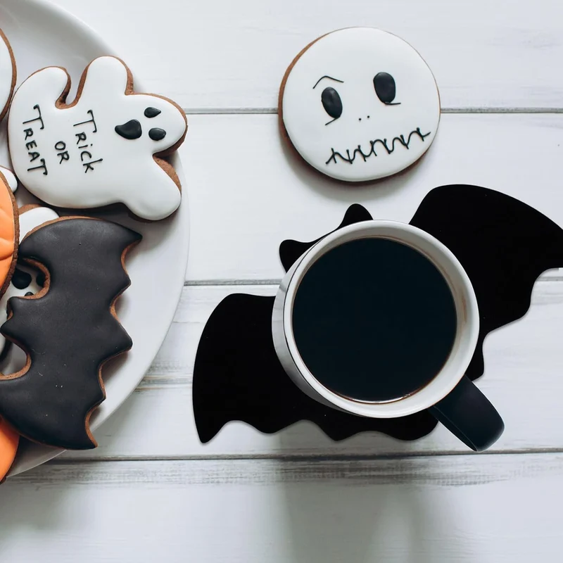 Detaillierter Vinyl-Fledermaus-Wandaufkleber für Halloween Dekoration